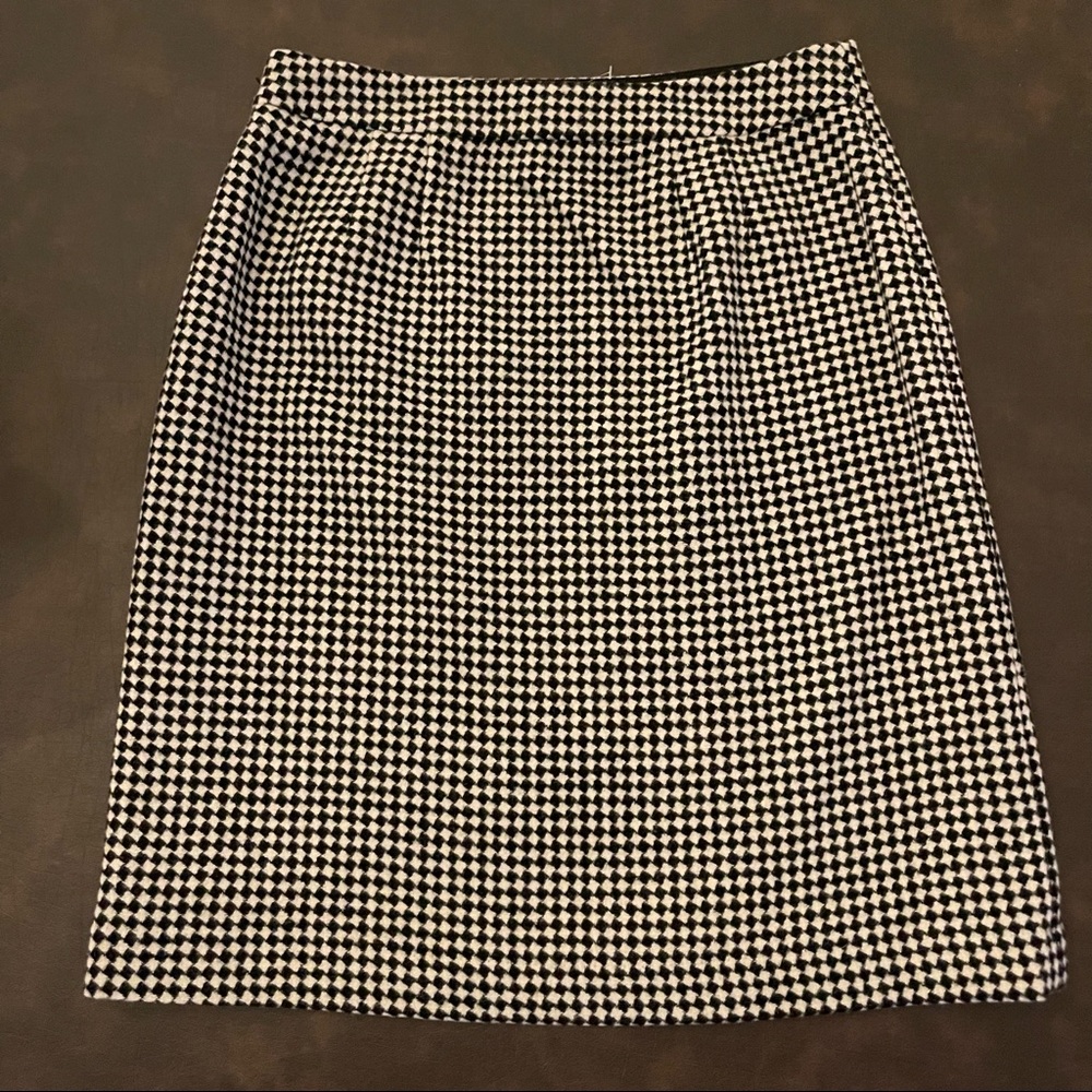 Talbots (New) Diamond Pattern Wool Blend Skirt - image 7